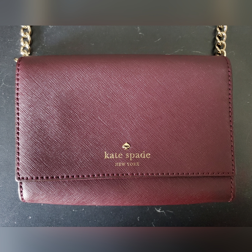 Kate Spade Burgundy Crossbody Purse.